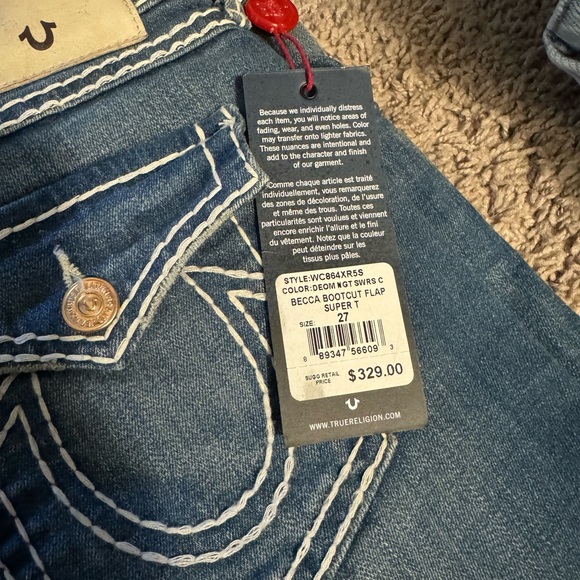 BRAND NEW BECCA True Religion Bootcut Jean - Picture 2 of 6